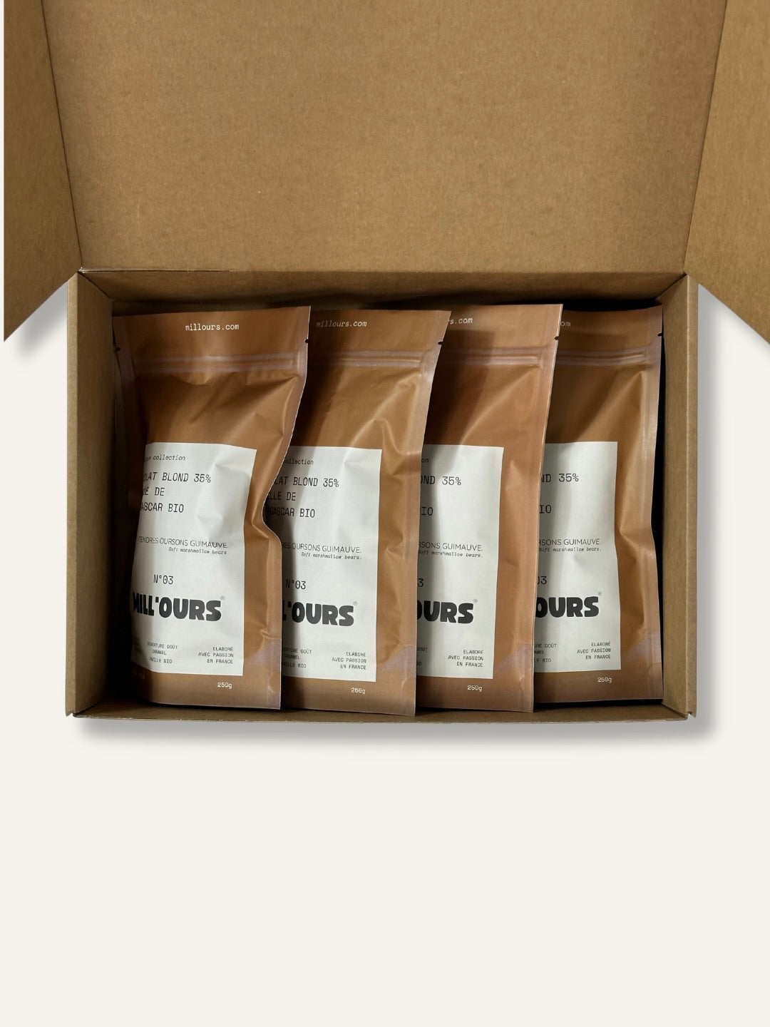 Oursons Guimauve Vanille Chocolat Blond 35%