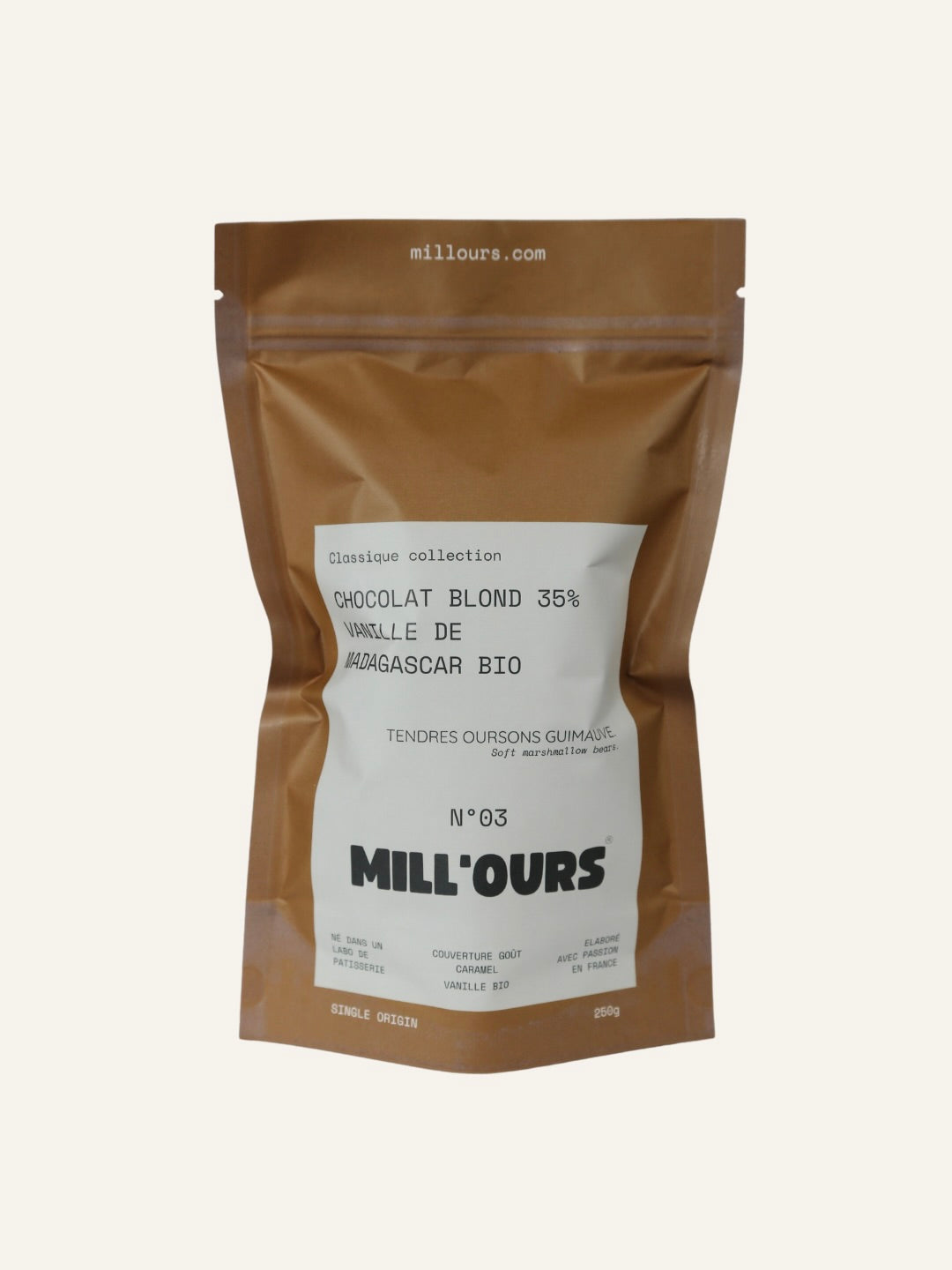 Oursons Guimauve Vanille Chocolat Blond 35%