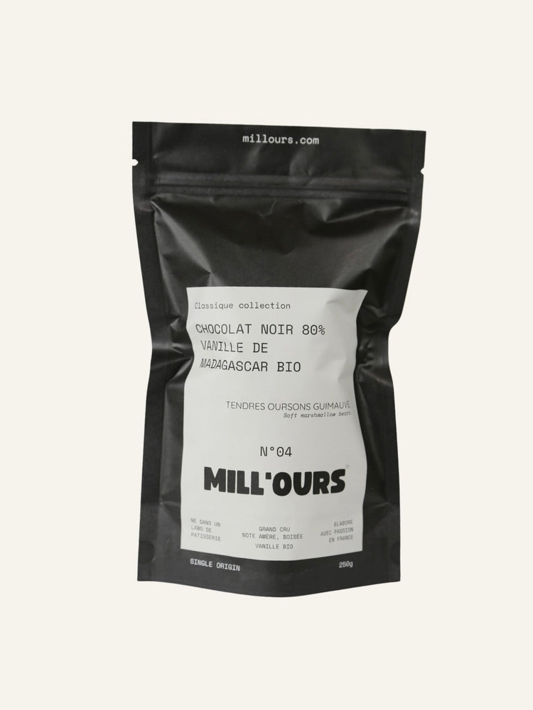 Oursons Guimauve Vanille Chocolat Noir 80%